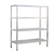 New Age 1065 H.D. Series Shelving Unit 4-Tier 36"W 1500 Lbs. Shelf Capacity All Welded 1-1/2" Aluminum Tube Construction