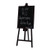 Winco MBBE-3 23.25" L x 1" W x  61" H Wood Mahogany Tripod Display Easel