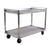New Age 97177 22"W x 41"H x 37"D Correctional Utility Cart with 2 Open Shelves