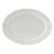 Tuxton SCH-104 10" Porcelain Porcelain White Oval / Oblong Platter (1 Dozen)