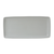 Tuxton VGZ-140Y Porcelain Matte Gray Rectangular Tray (1 Dozen)