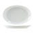 Tuxton ALH-136W Porcelain Porcelain White Oval Wing Platter (1 Dozen)