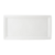 Tuxton ABU-552 Ceramic Pearl White Rectangular Plate (6 Each Per Case)
