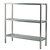 New Age 1048 H.D. Series Shelving Unit 3-Tier 72"W 1500 Lbs. Shelf Capacity All Welded 1-1/2" Aluminum Tube Construction