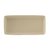 Tuxton VYZ-140Y Porcelain Matte Beige Rectangular Tray (1 Dozen)