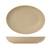 Tuxton VYB-350Y 10" 35 Oz. Porcelain Matte Beige Oval Bowl (1 Dozen)