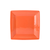 Tuxton CPH-0845 Ceramic Papaya Square Plate (1 Dozen)