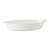 Tuxton EAP-101 3-1/2 qt Porcelain Porcelain White Oval Casserole Dish (2 Each Per Case)