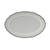 Tuxton SBH-090 Porcelain Porcelain White With Blue Band Oval / Oblong Platter (2 Dozen Per Case)