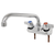 John Boos PBF-W2-8LF Splash Mount 8" Swing Spout Chrome Economy Faucet