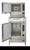 Cleveland 22CET63.1 SteamChef Double Deck 9 Pan Electric Floor Steamer - 208-240 Volts