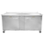 Traulsen UST7230-RR-SB 72" W Two-Section Reach-In Dealer's Choice Compact Prep Table Refrigerator with low profile flat cover
