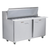Traulsen UPT6024-RR 60" W Two-Section Reach-In Dealer's Choice Compact Prep Table Refrigerator with roll-top lid which serves as an overshelf