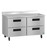 Hoshizaki WF48B-D4 48" W Two-Section Four Drawer Reach-In Steelheart Series Worktop Freezer