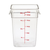Cambro 22SFSCW135 22 qt Clear Square CamSquare Food Container