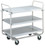 Vollrath 97168 21" W x 35.5" H Square Stainless Steel Tubing Frame Construction with Tubular Handle Heavy Duty Knock Down Cart