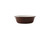 Tuxton B0B-0907 5-1/8" 9 Oz. Ceramic Mahogany/Eggshell Round Cocotte Dish (1 Dozen)