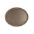 CAC China FGTO-2722BN 27" L x 22" W Fiberglass Brown Oval Tray