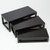 American Metalcraft AWRRP 16" L x 8" W x 6" H Rectangular Black Wood Riser Set