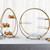 American Metalcraft SRG3 12" L x 7" W x 20.5" H Oval White Steel Buffet Stand