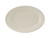 Tuxton TRE-014 Ceramic American White/Eggshell Oval / Oblong Platter (1 Dozen)
