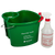 San Jamar KP500 4 qt. Green Plastic Kleen-Pail