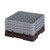 Cambro 36S900167 Camrack Glass Rack With (4) Soft Gray Extenders - 2 Cases