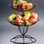 American Metalcraft TTDB2 13" Top Dia. x 15" Bottom Dia. x 19.63" H Black Iron Basket