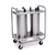 Lakeside 7212 Easy-Glide 12.25" Dia. Round Stainless Steel 2-Tube Open Mobile Dish Dispenser