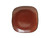 Tuxton GAR-500 Ceramic Red Rock Square Plate (1 Dozen)