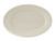 Tuxton TRE-047 Ceramic American White/Eggshell Oval / Oblong Platter (6 Each Per Case)