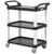 Vollrath 97006 Black Multi-Purpose Utility Cart with Three Shelves