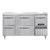 Continental Refrigerator DFA60NSS-D 60"W Two Drawer and Two Door Designer Line Freezer Base Worktop Unit