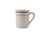 Tuxton TGB-017 3" 8 Oz. Ceramic American White/Eggshell With Green Band Tiara Mug (3 Dozen Per Case)