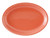 Tuxton BNH-1552 Ceramic Cinnebar Oval / Oblong Platter (6 Each Per Case)