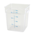 Winco PTSC-18 18 Qt. Translucent Square Polypropylene Storage Container