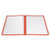 Winco PMCD-9R 9-3/8" x 12-1/8" Red Menu Cover