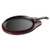 Winco FS-2 10" Cast Iron Oval Fajita Server Set (2 Pieces Per Set)