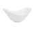 CAC China SHER-72 11" L Bone White Porcelain Boat Shape Sheer Spirit Dish (1 Dozen)