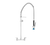 Fisher 67989 8" Backsplash Control Valve 21" Riser 36" Hose 1.15 Max GPM Stainless Steel Pre-Rinse Unit