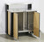 Lakeside 155045 Fit 'N Finish 36.38" W Stainless Steel Cabinet Condiment Station