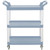 Vollrath 97005 Gray Multi-Purpose Utility Cart With Three Shelves