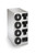 Vollrath 58834 Stainless Steel 4 Slot Countertop Cup Dispenser With 3 T-Lid Holders and 1 Straw Pocket