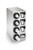 Vollrath 58834 Stainless Steel 4 Slot Countertop Cup Dispenser With 3 T-Lid Holders and 1 Straw Pocket