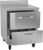 Victory VWFD27HC-2 27"W Two Drawer Stainless Steel Worktop Freezer Counter With 4" High Foamed In Place Backsplash