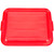 Vollrath 1522-C02 Red Traex Color Mate Food Storage Box Recessed Cover