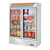 True GDM-49F-HC~TSL01 Two Section Glass Hinged Doors Freezer Merchandiser