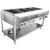 Vollrath 38118 4 Pan Electric ServeWell Hot Food Table Open Shelf Base - 208-240 Volts