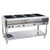 Vollrath 38004 4 Pan Electric ServeWell Hot Food Table Open Shelf Base - 120 Volts