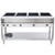 Vollrath 38004 4 Pan Electric ServeWell Hot Food Table Open Shelf Base - 120 Volts